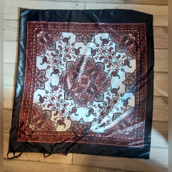 My Room silk scarf dress stunning mandala paisley print silky bohemian stunner - Picture 9 of 11